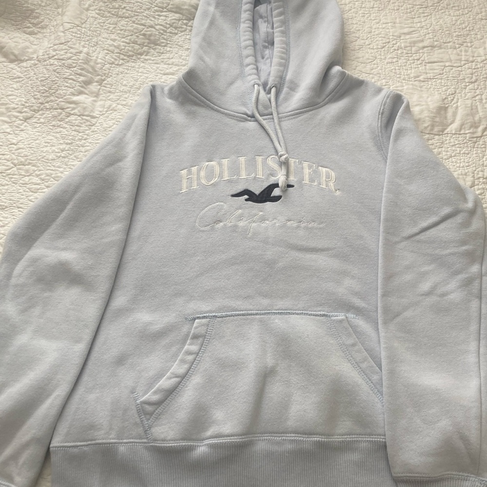 Light Blue Hollister Hoodie